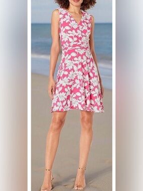 Tommy Hilfiger Signature Sleeveless Fit and Flare Dress Size 8P NWT